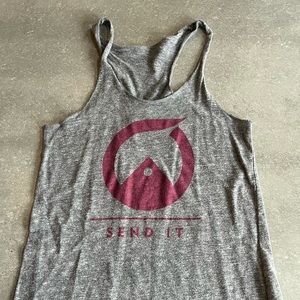 ☯️grey send it yoga tank ☯️